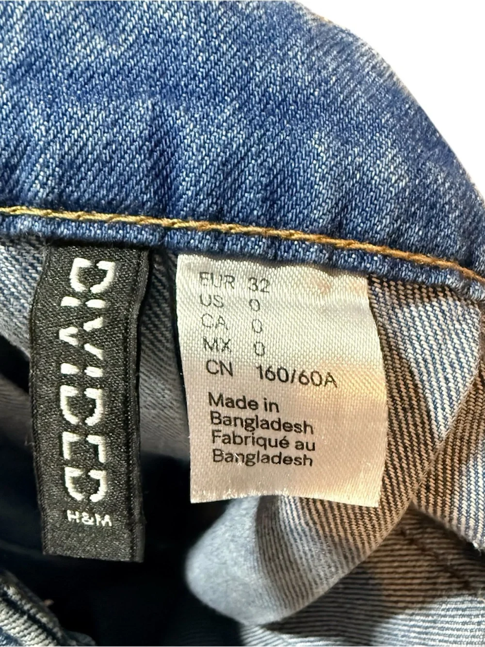 VINTAGE Archival Y2K H&M Divided “Angelic Denim” Pleated Mini Skirt